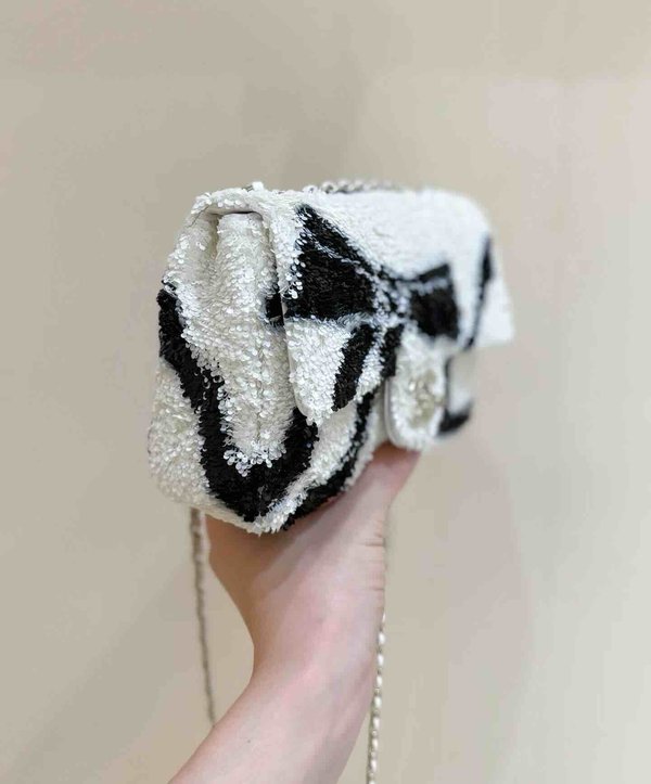 Chanel 25K Sequin Large Mini Flap Bag 20cm