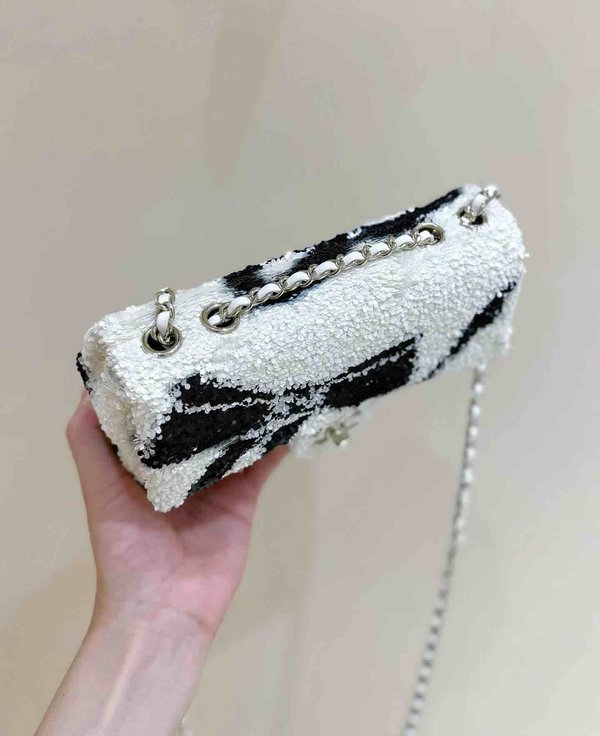 Chanel 25K Sequin Large Mini Flap Bag 20cm