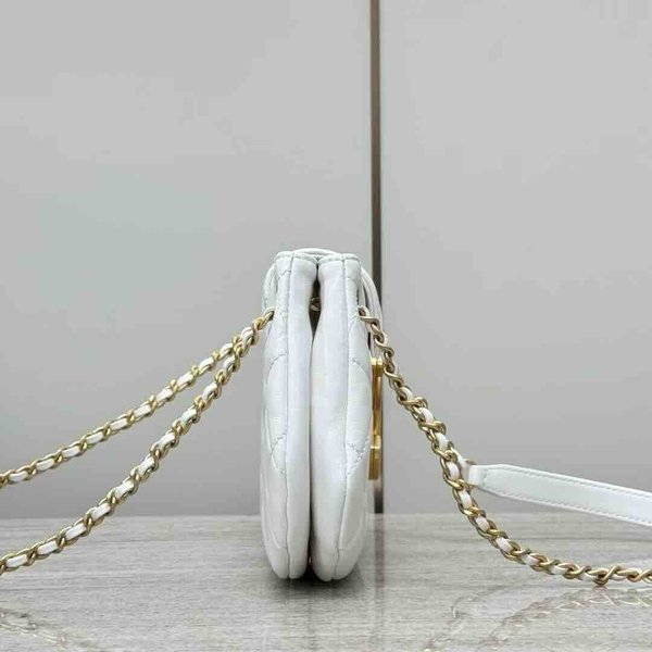 Chanel Large CC Logo Flap Bag Calfskin GHW