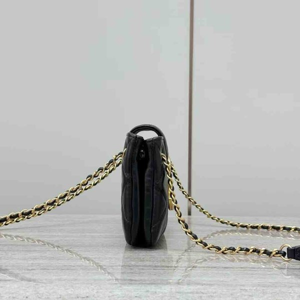 Chanel 24C Baguette Bag Black Calfskin GHW 24cm