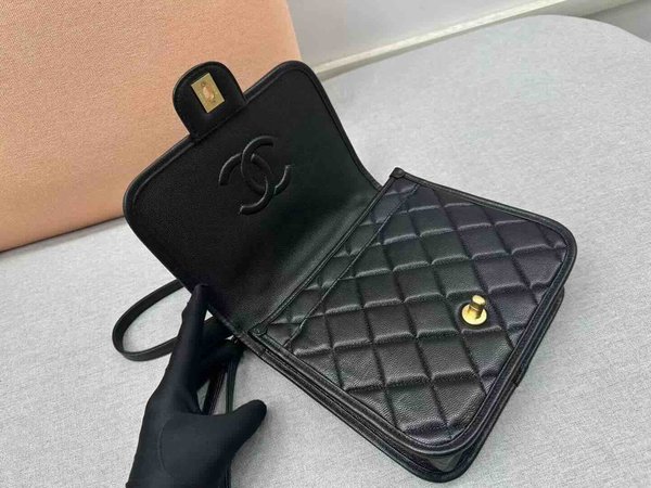 Chanel Top Handle Bag Calfskin GHW 22cm