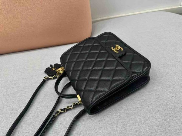 Chanel Top Handle Bag Calfskin GHW 22cm