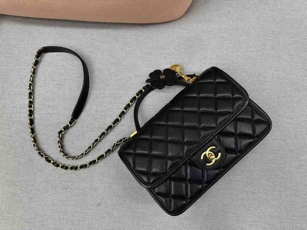 Chanel Top Handle Bag Calfskin GHW 25cm