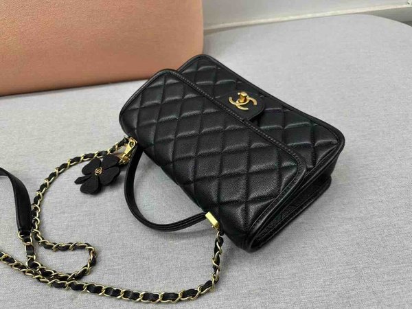Chanel Top Handle Bag Calfskin GHW 25cm