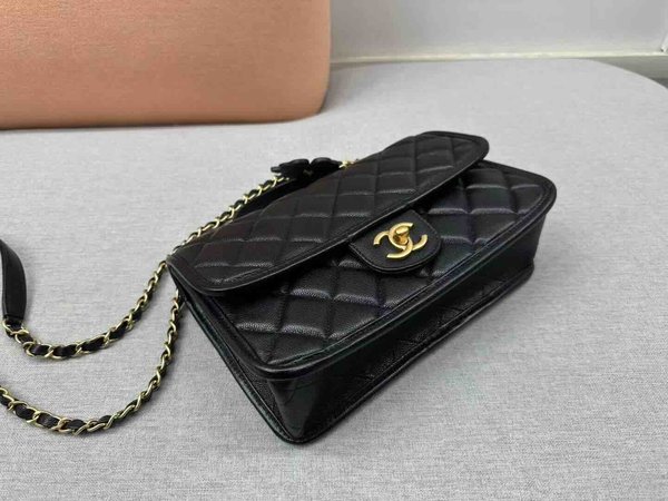 Chanel Top Handle Bag Calfskin GHW 25cm