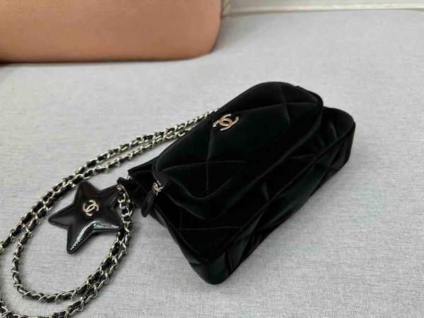 Chanel Star Chain Bag Velvet GHW 21cm