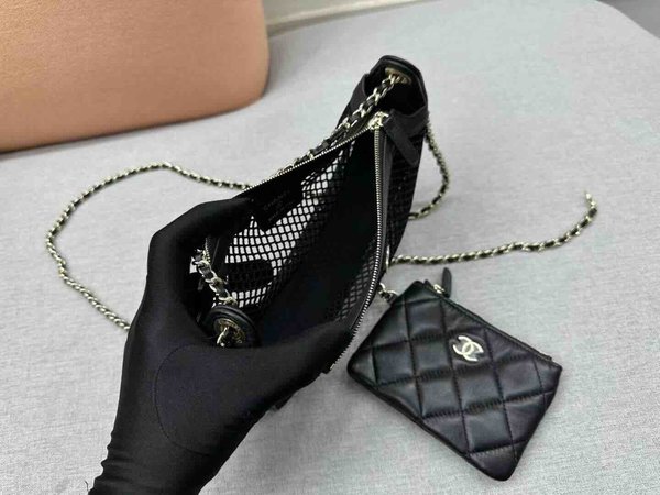 Chanel 25P Mesh Underarm Bag GHW 20cm