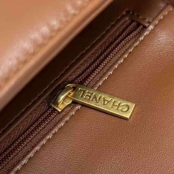 Chanel 24K Teddy Bear Flap Bag Caramel Shearling GHW 23.5cm