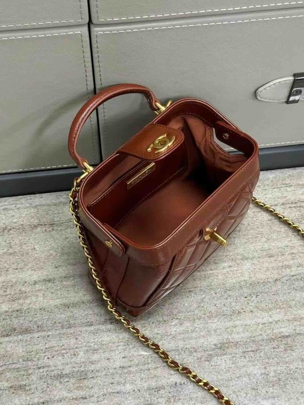 Chanel 24A Doctor Bag Caramel Waxed Lambskin GHW 18cm