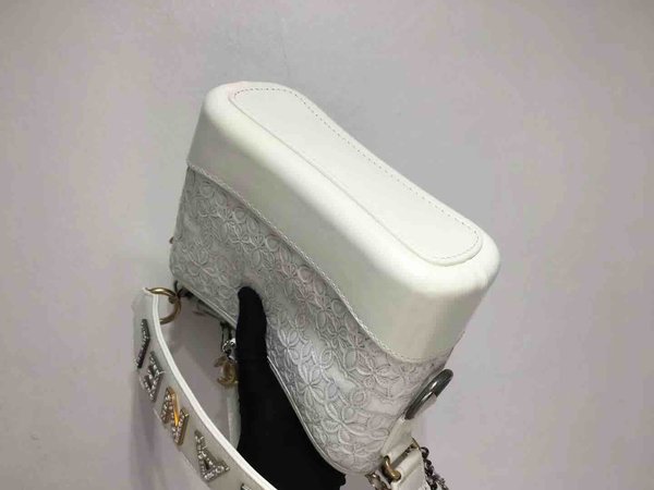 Chanel Gabrielle Embroidered Hobo Bag Calfskin 20cm