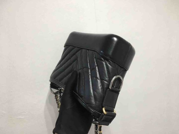 Chanel Gabrielle Chevron Hobo Bag Calfskin