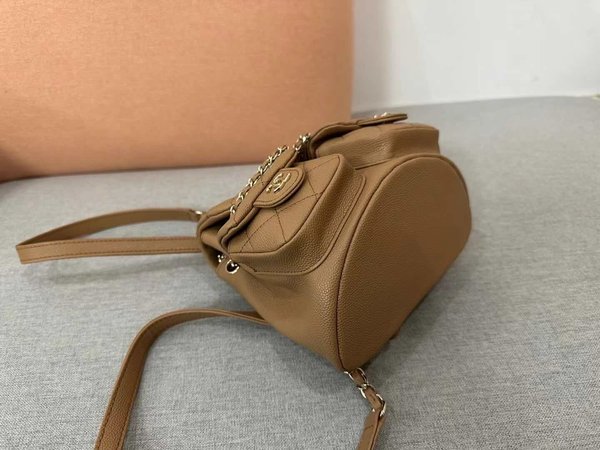 CHANEL Duma Backpack Gold-– (17.5×16.5×10cm)