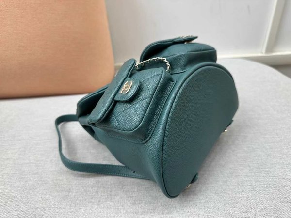 CHANEL Duma Backpack Gold-Tone Metal –(20.5×20×11.5cm)