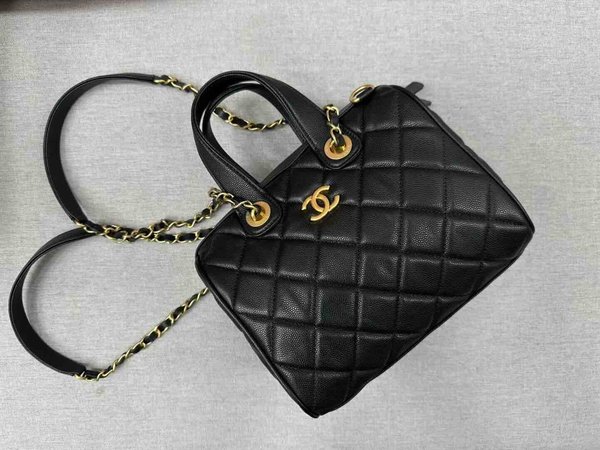 Chanel 25A Bowling Bag Calfskin GHW 21cm