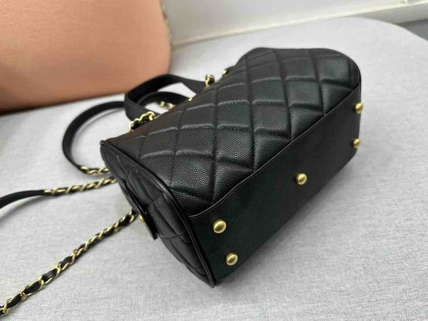 Chanel 25A Bowling Bag Calfskin GHW 21cm