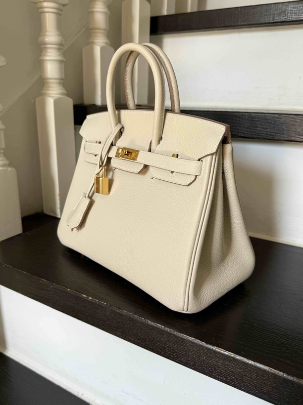 Hermès Birkin 25 Craie Togo x Gold Hardware