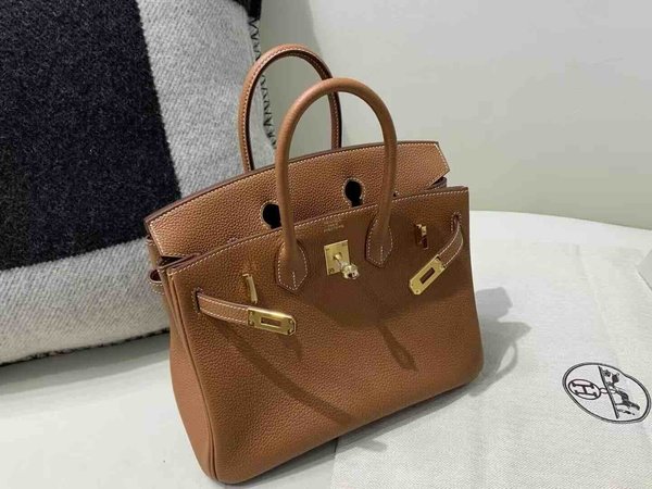 Hermès Birkin 25 Togo Gold,x Gold Hardware