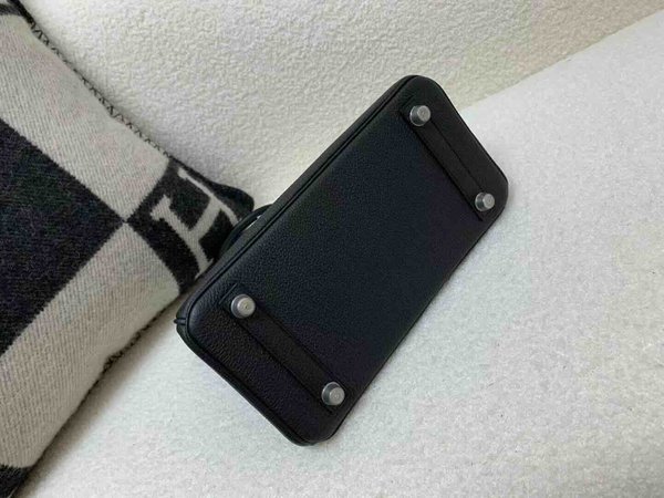 Hermès Birkin 25 Togo Noir x Palladium Hardware