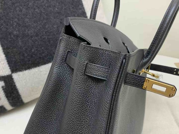 Hermès Birkin 25 Togo Noir x Gold Hardware