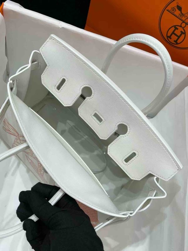 Hermès Birkin 25 Swift Nata In & Out PHW x Palladium Hardware