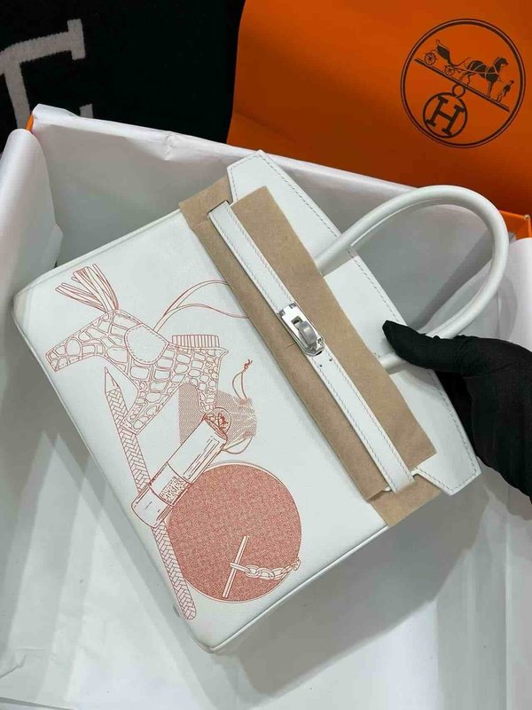 Hermès Birkin 25 Swift Nata In & Out PHW x Palladium Hardware