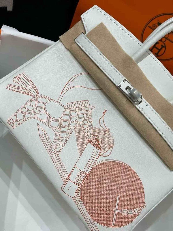 Hermès Birkin 25 Swift Nata In & Out PHW x Palladium Hardware