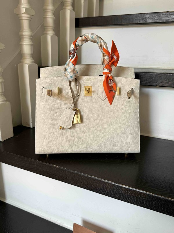 Hermès Birkin25 Epsom Craie x Gold Hardware