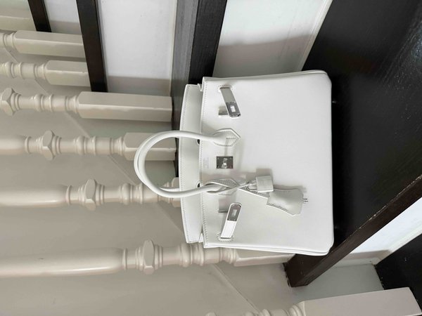 Hermès Birkin25 Epsom Blanc x Palladium Hardware