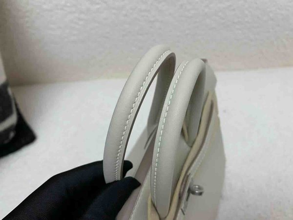 Hermès Birkin 25 Swift Glacier White x Palladium Hardware