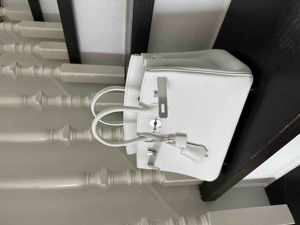 Hermès Birkin25 Swift Blanc x Palladium Hardware