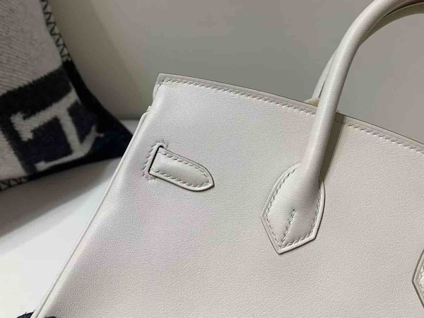 Hermès Birkin 25cm Swift Beton x Palladium Hardware