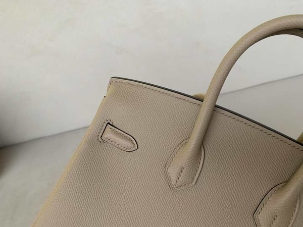 Hermès Birkin 25 Togo Gris Tourterelle x Gold Hardware