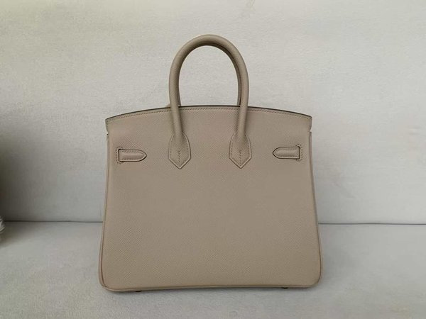 Hermès Birkin 25 Togo Gris Tourterelle x Gold Hardware