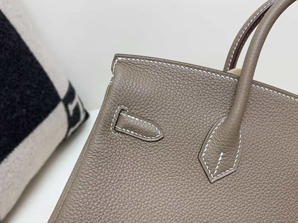 Hermès Birkin 25 Togo Etoupe x Palladium Hardware