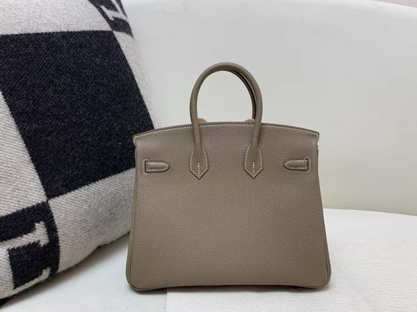 Hermès Birkin 25 Togo Etoupe x Palladium Hardware