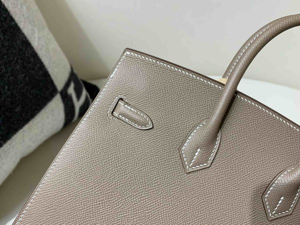 Hermès Birkin 25 Epsom Sellier Etoupe x Palladium Hardware