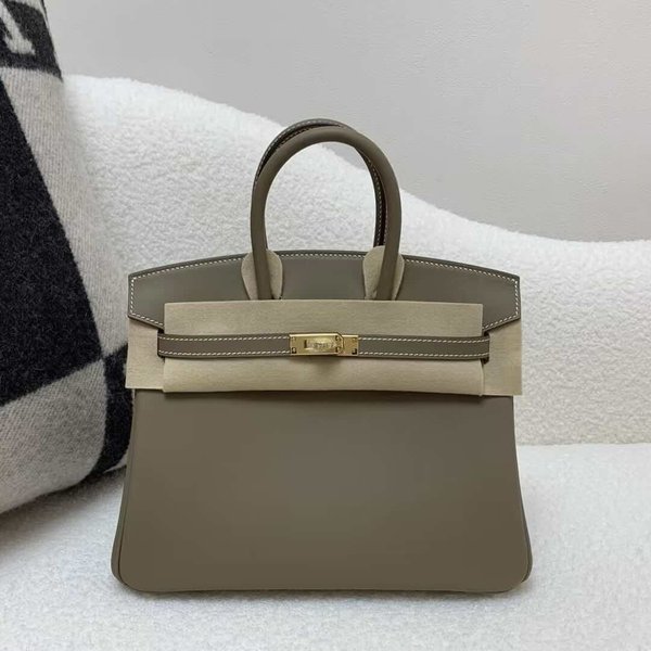 Hermès Birkin 25 Swift Etoupe x Gold hardware