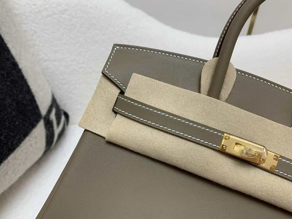 Hermès Birkin 25 Swift Etoupe x Gold hardware