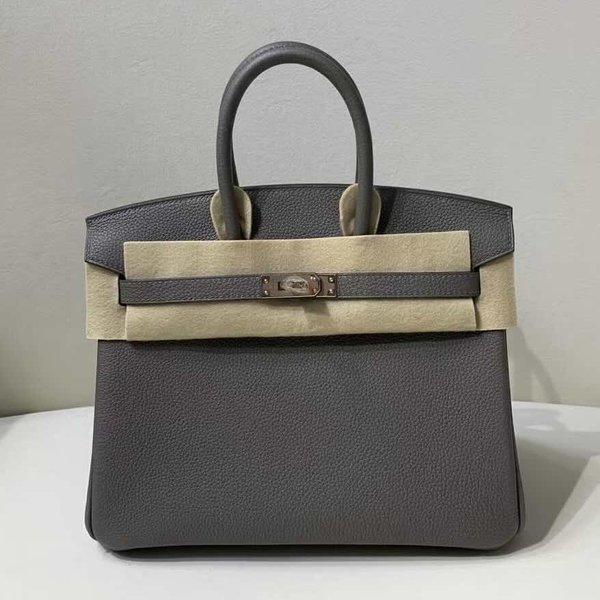 Hermès Birkin 25 Togo Étains x Rose Gold Hardware