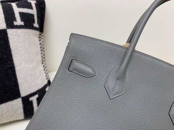 Hermès Birkin 25 Togo Gris Mouette x Palladium Hardware