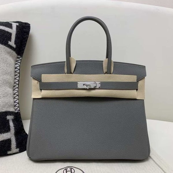 Hermès Birkin 25 Togo Gris Mouette x Palladium Hardware