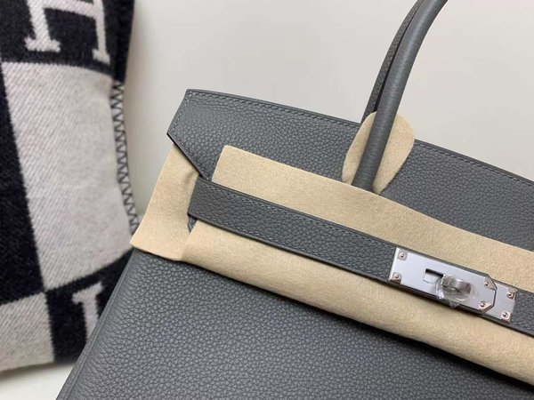 Hermès Birkin 25 Togo Gris Mouette x Palladium Hardware