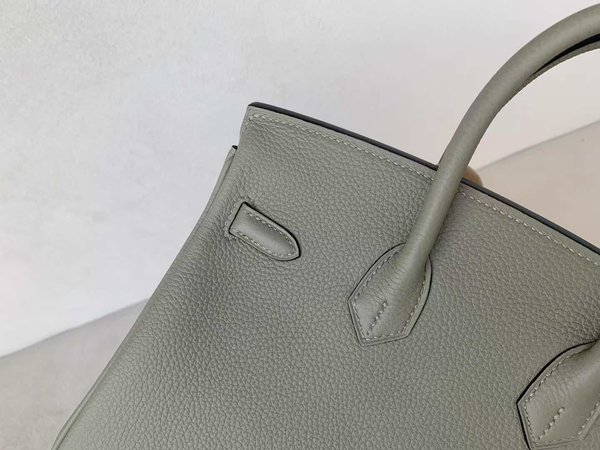 Hermès Birkin25 Togo, Vert Olive x Palladium Hardware