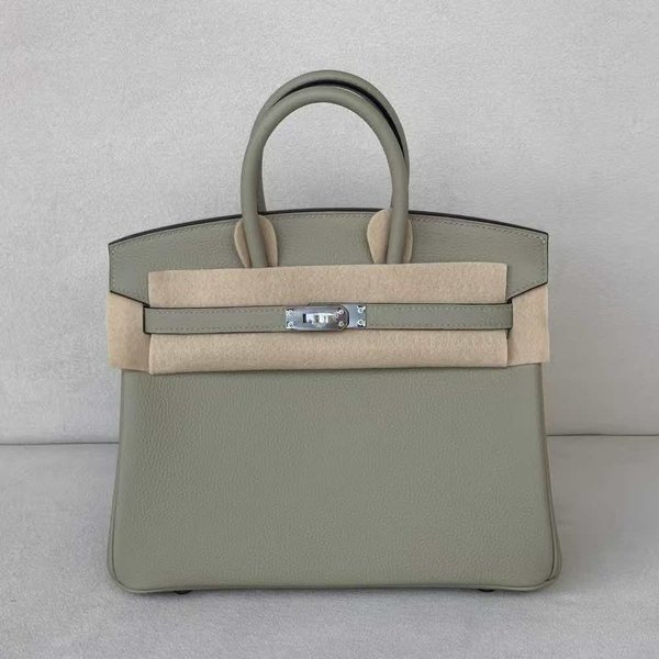 Hermès Birkin25 Togo, Vert Olive x Palladium Hardware