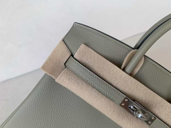 Hermès Birkin25 Togo, Vert Olive x Palladium Hardware