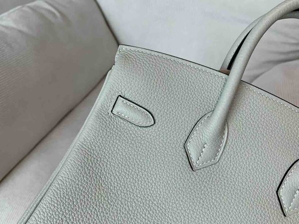 Hermès Birkin 25 Togo Vert d'eau x Gold Hardware