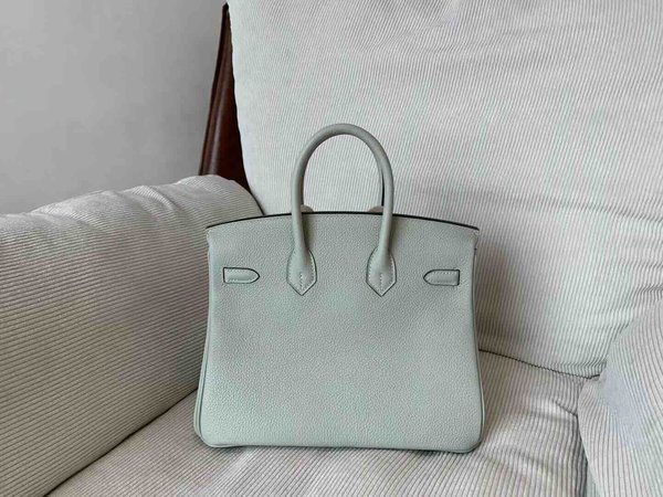 Hermès Birkin 25 Togo Vert d'eau x Gold Hardware