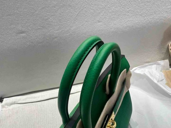 Hermès Birkin 25 Togo Bamboo Green x Gold Hardware