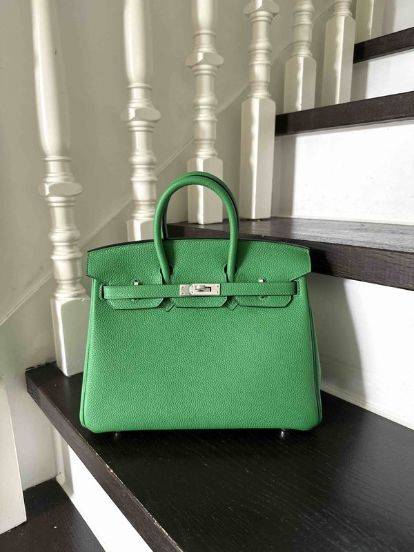 Hermès Birkin25 Togo Bamboo Greenx Palladium Hardware