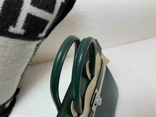 Hermès Birkin 25cm Box Vert Fonce x Palladium Hardware